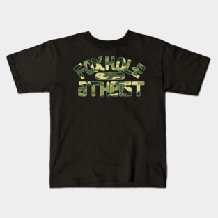 FoxHole Atheist Camo by Tai's Tees Kids T-Shirt